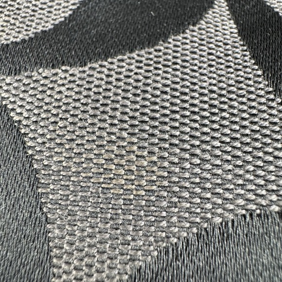 Vtg Coach Y2K Signature C Jacquard Hobo Shoulder Bag Black Leather Trim - Picture 11 of 16